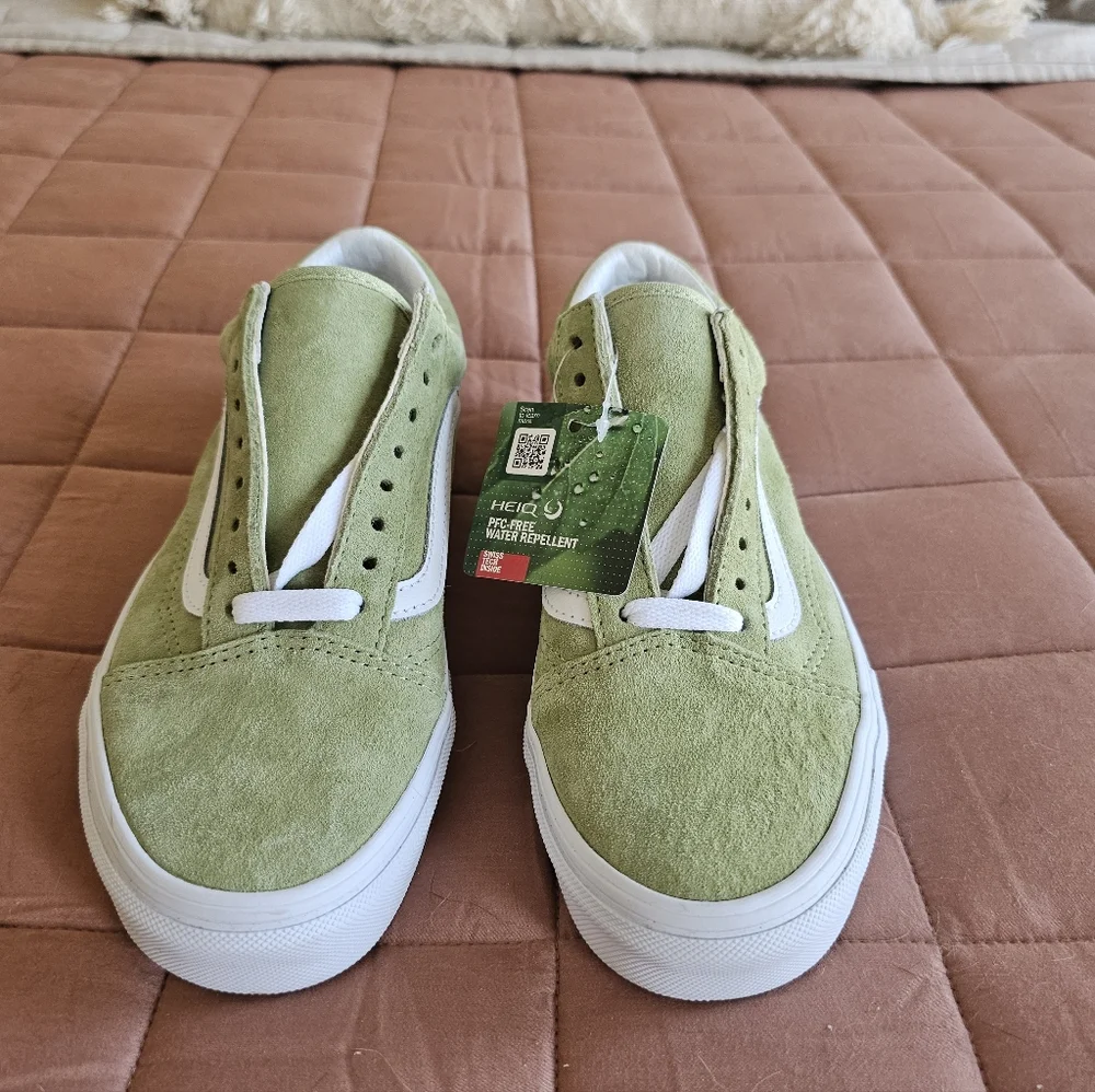 Old Skool Winter Pear Suede Leather Lace-Up Sneakers Size 8